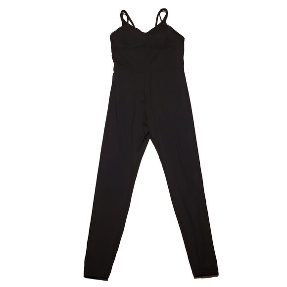 Love Soft Jumpsuit Women Small Sleeveless Surplice Jersey Knit Stretch Built In - Picture 5 of 9